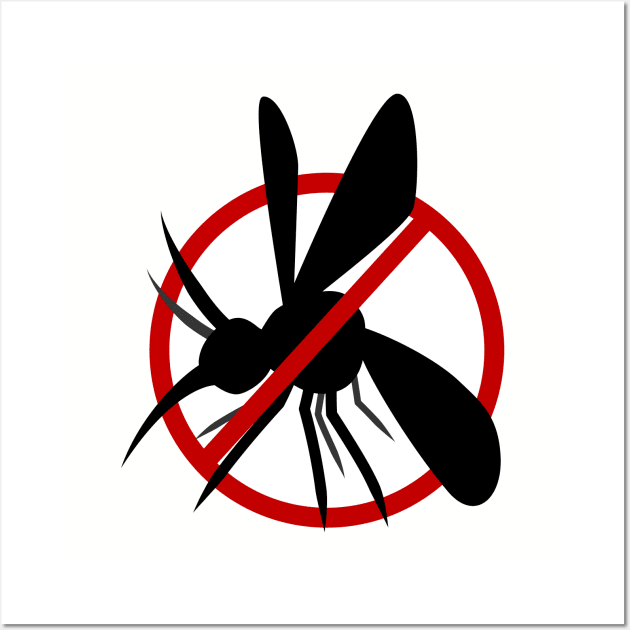 No Mosquitoes - (Tell Those Annoying Bugs To Stay Far Away) Wall Art by JadedOddity